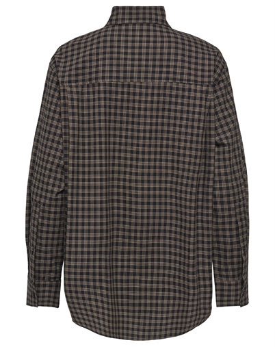 Only - ONLMaylin Scarf Check Skjorte - Black